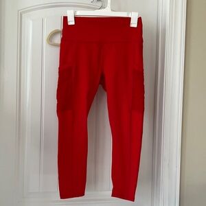 Fabletics Powerhold Red Leggings